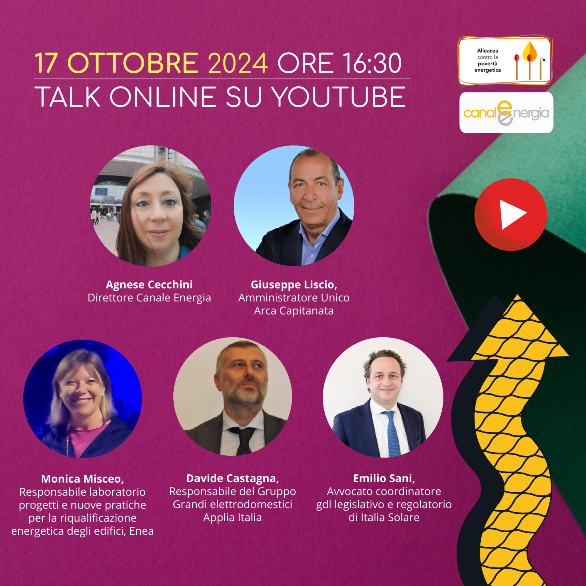 povertà energetica talk 17 ottobre 2024